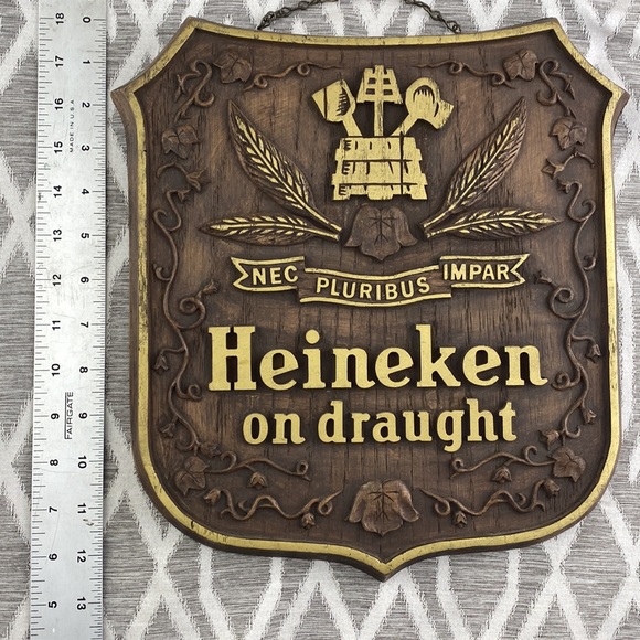 Heineken on Draft Sign Resin Lightweight - Picture 3 of 3